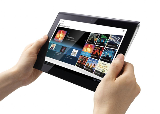 Dashboard of app on digital tablet